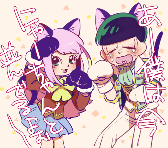 matsuno choromatsu and hashimoto nyaa (osomatsu and 1 more) drawn by 720_72