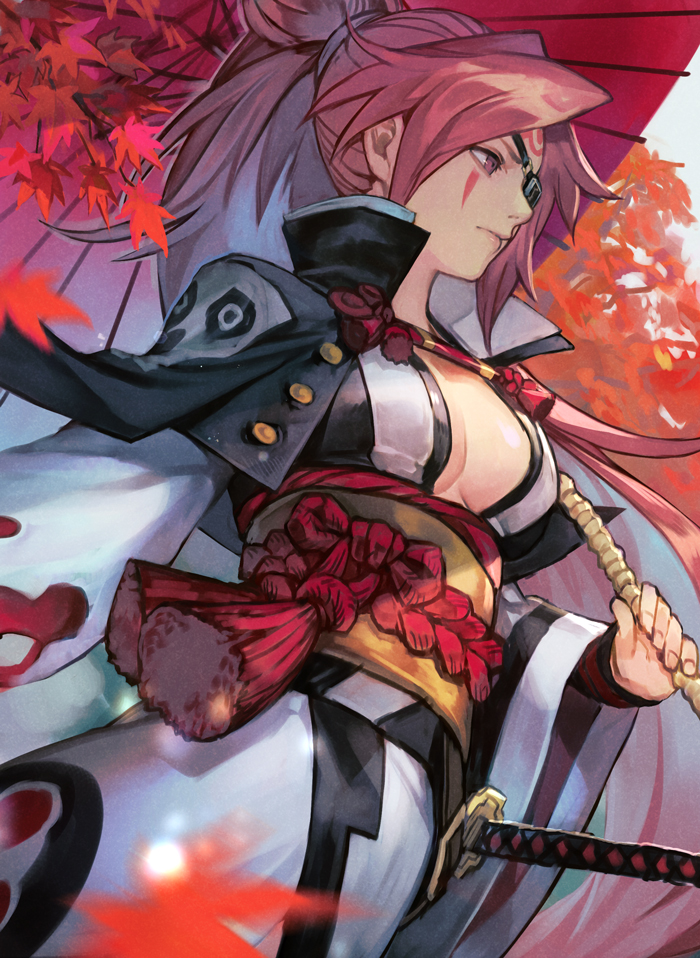 baiken (guilty gear and 1 more) drawn by hungry_clicker