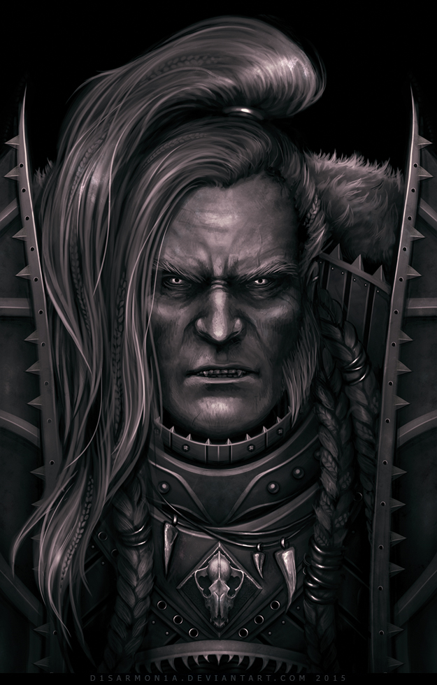 leman russ (warhammer 40k) drawn by veronica_anrathi