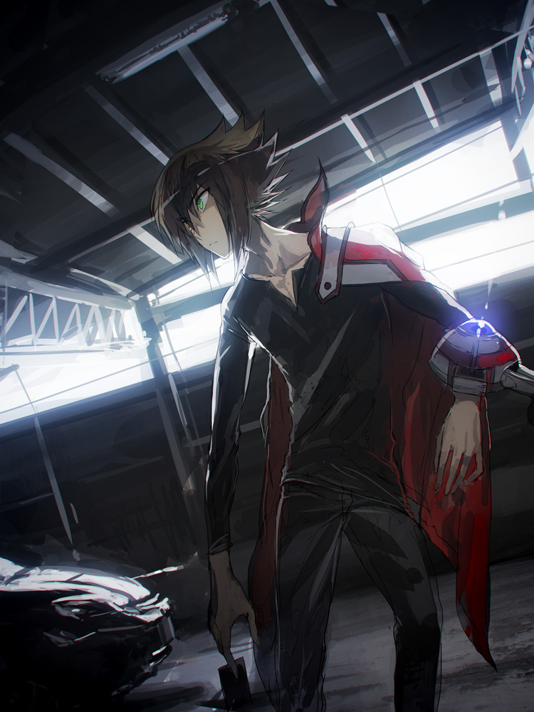 yuki judai (yu-gi-oh! and 1 more) drawn by moribuden