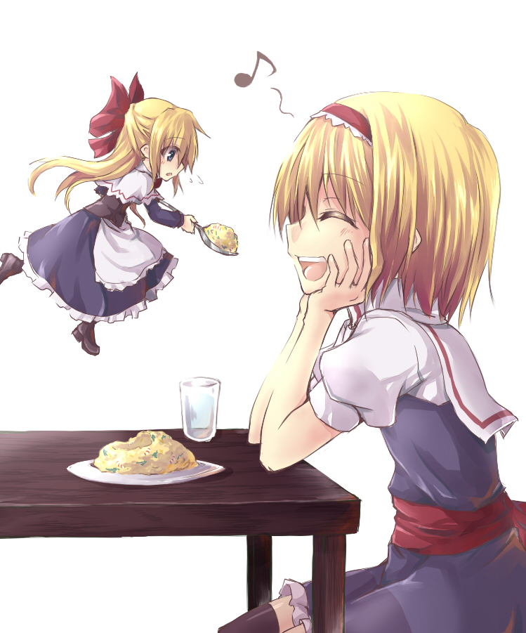 alice margatroid and shanghai doll (touhou) drawn by oukawa_yuu