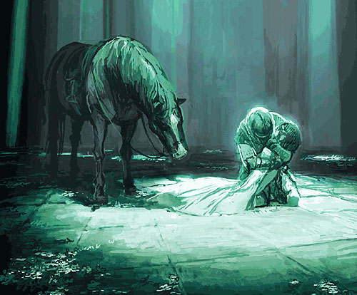 wander, mono, and agro (shadow of the colossus) drawn by na2