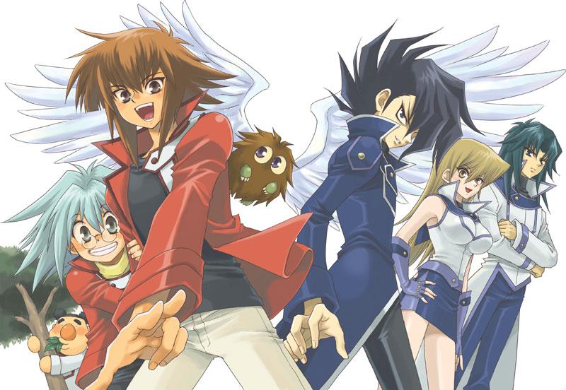 yuki judai, tenjouin asuka, manjoume jun, kuriboh, marufuji ryo, and 3 more (yu-gi-oh! and 1 more)