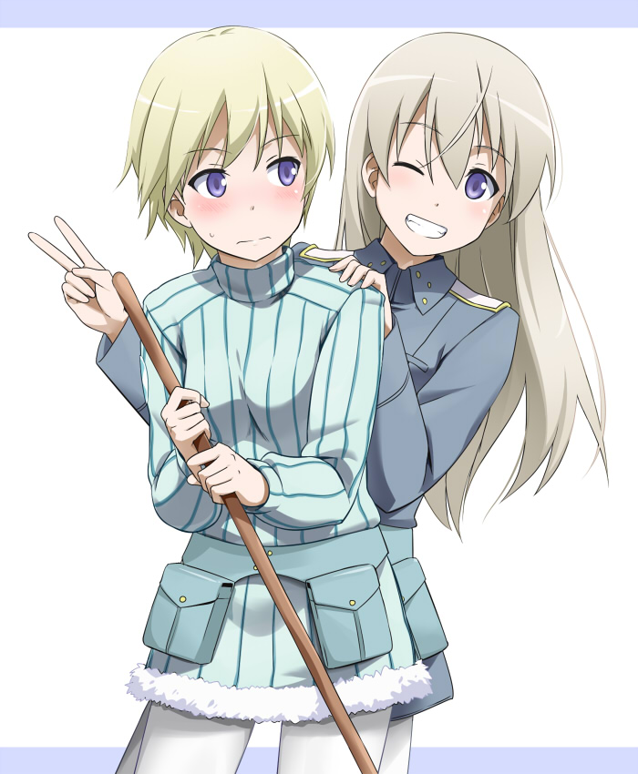 eila ilmatar juutilainen and nikka edvardine katajainen (world witches series and 2 more) drawn by youkan