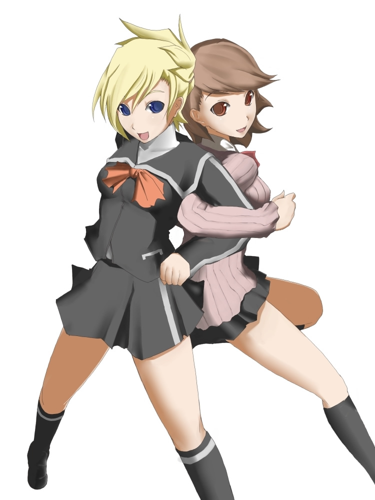 takeba yukari and lisa silverman (persona and 3 more) drawn by chemical-x