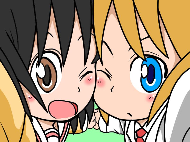 shinonome nano and professor shinonome (nichijou and 1 more) drawn by a-king