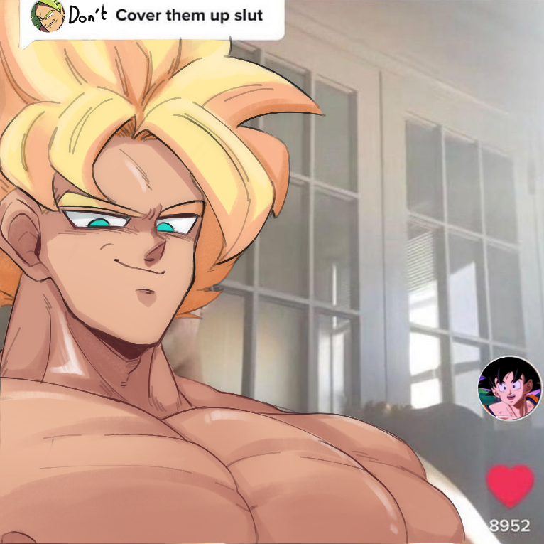 son goku and broly (dragon ball and 1 more) drawn by sake_(sak3_xml)