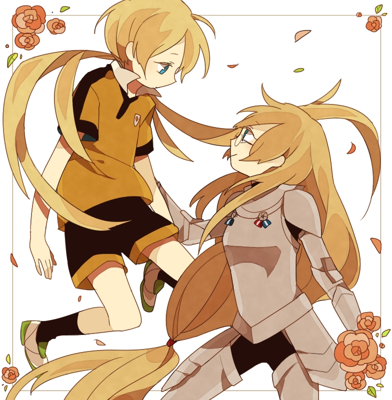 kirino ranmaru and jeanne d'arc (inazuma eleven and 2 more) drawn by nanao_(cow1212)