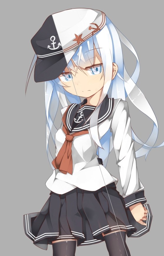 hibiki and verniy (kantai collection) drawn by yadokari_(migihashi)