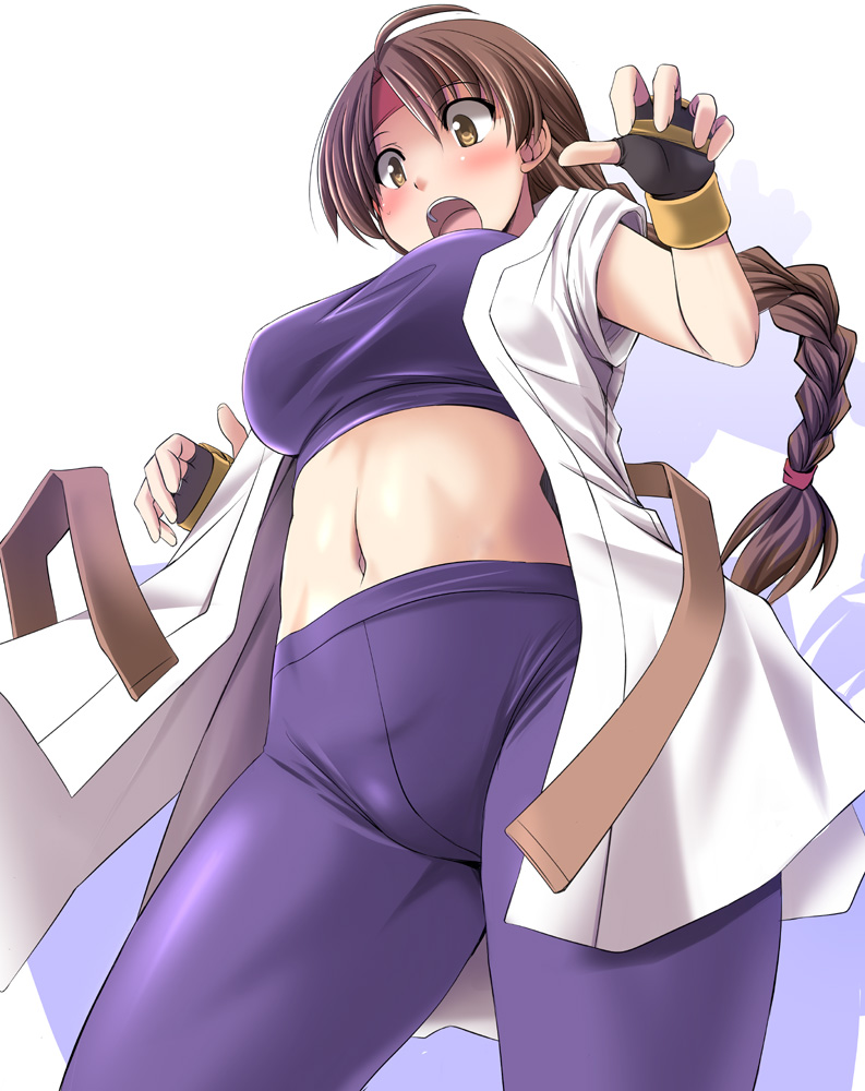 yuri sakazaki (the king of fighters and 1 more) drawn by tonpuu
