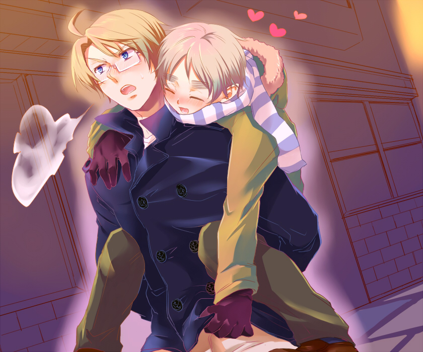 america and united kingdom (axis powers hetalia) drawn by epuko