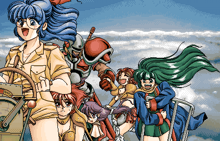 masou shizuka, kentou kanami, maria custard, leila grecny, rick addison, and 1 more (rance and 1 more) drawn by miyata_yukimi
