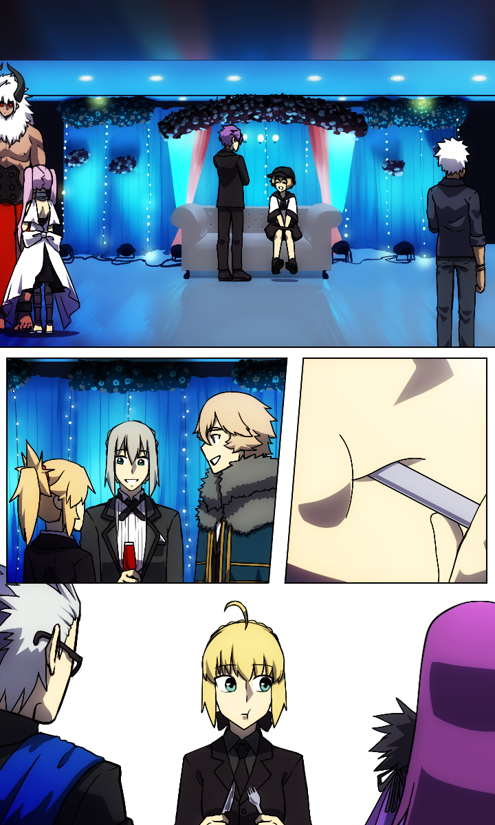 artoria pendragon, saber, scathach, archer, mordred, and 8 more (fate and 1 more) drawn by lazyartlazy12