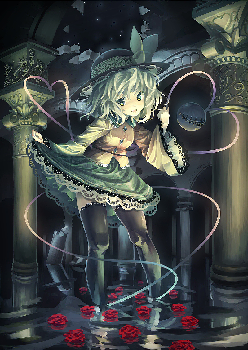 komeiji koishi and inaba tewi (touhou) drawn by orita_enpitsu