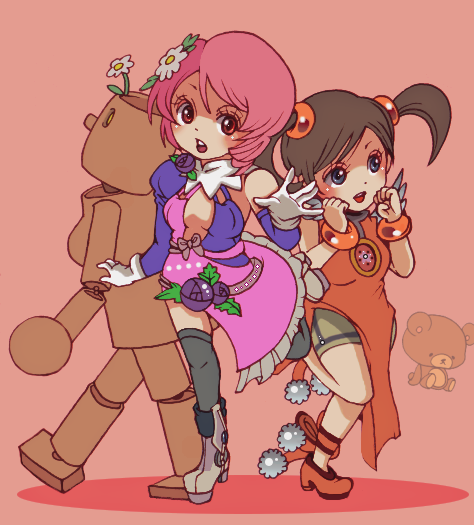 ling xiaoyu, alisa boskonovich, and mokujin (tekken) drawn by steve-fox