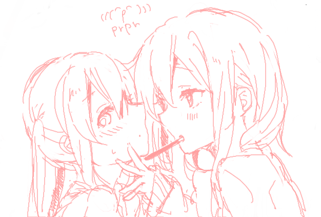 nakano azusa and hirasawa yui (k-on!) drawn by kirisawa_saki