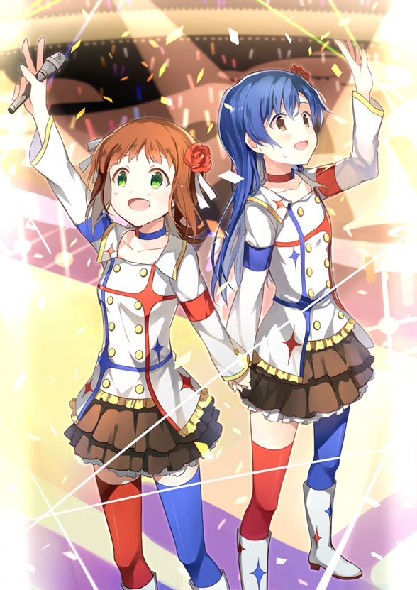 kisaragi chihaya and amami haruka (idolmaster and 1 more) drawn by kinoshita_neko