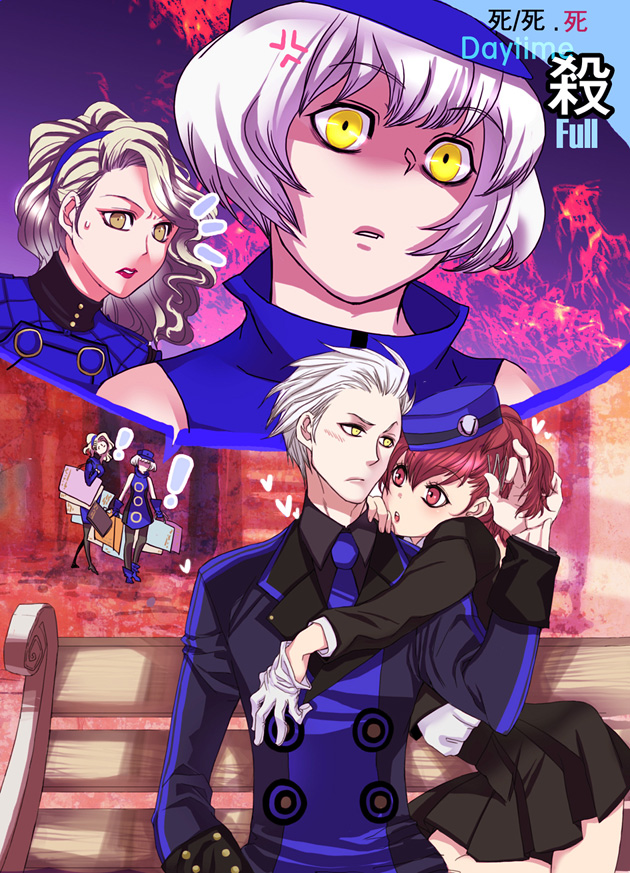 shiomi kotone, elizabeth, margaret, and theodore (persona and 2 more) drawn by ironmaskbear