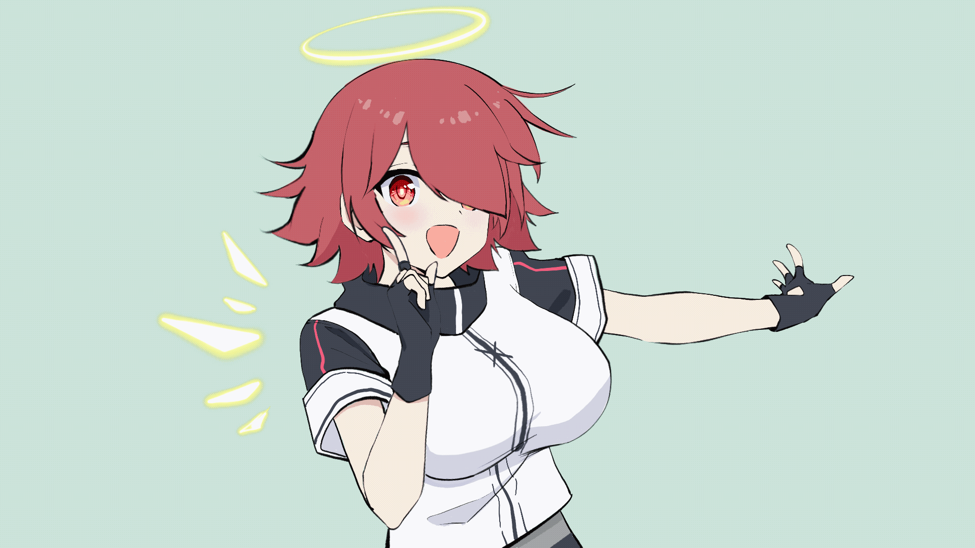 exusiai (arknights and 1 more) drawn by ikamochi_kalong