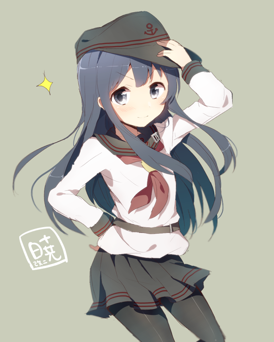 akatsuki and akatsuki kai ni (kantai collection) drawn by harusawa