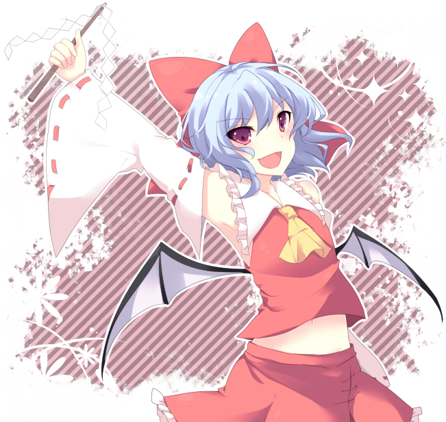 hakurei reimu and remilia scarlet (touhou) drawn by fuyu-nagi