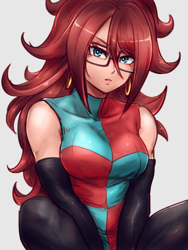 android 21 (dragon ball and 1 more) drawn by kemachiku