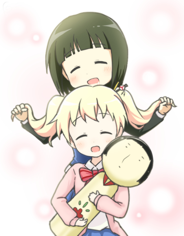 alice cartelet and oomiya shinobu (kin-iro mosaic) drawn by aki_inu