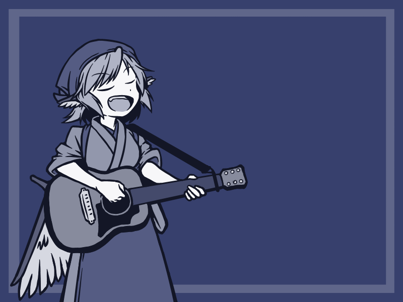 mystia lorelei and okamisty (touhou) drawn by kujiraya