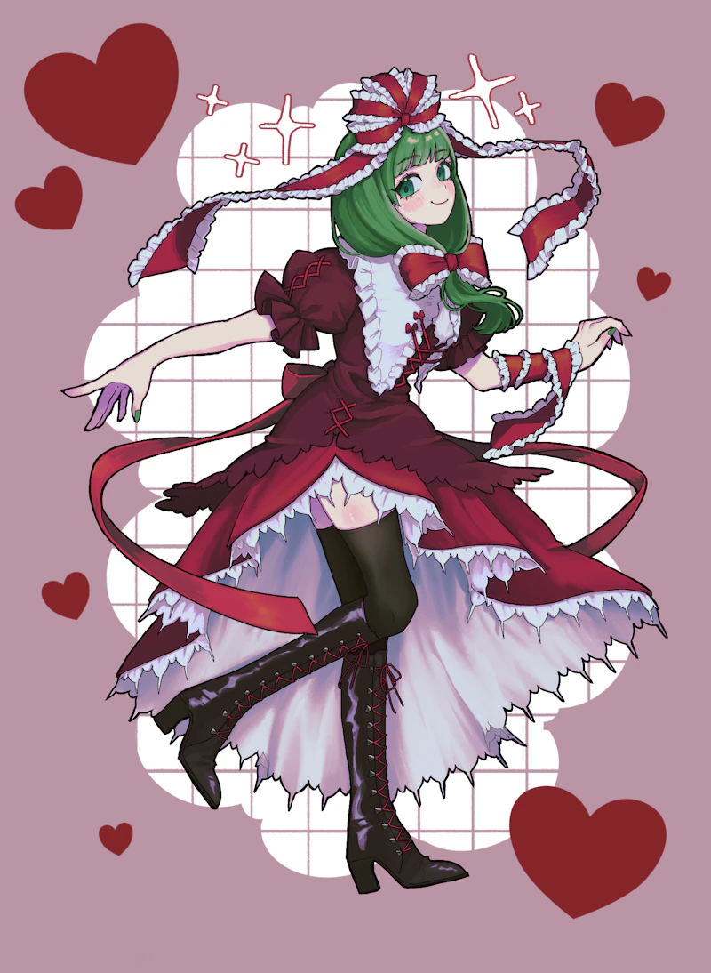 kagiyama hina (touhou) drawn by 168namu3