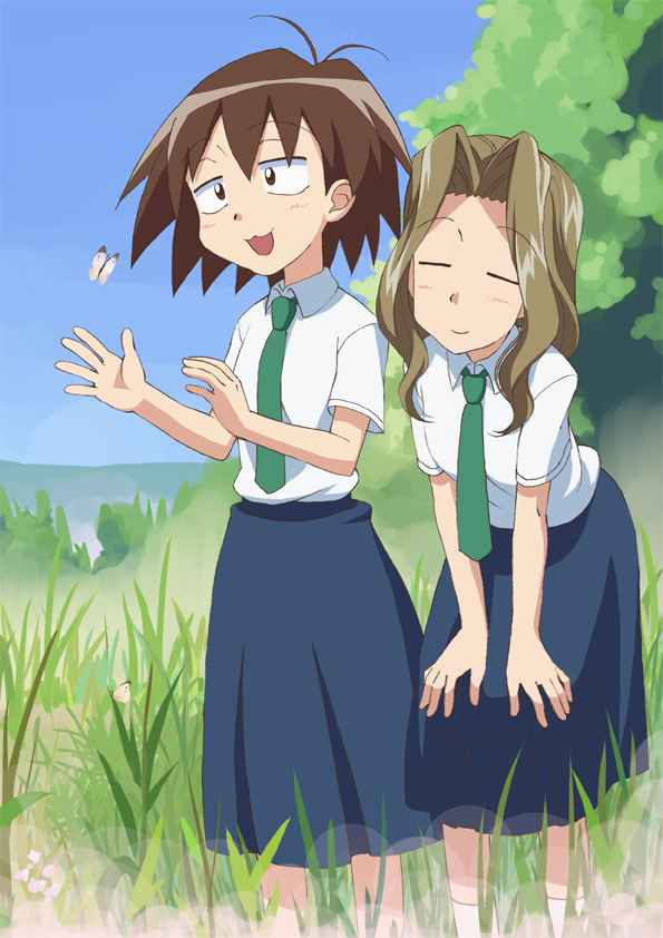 kurihara nagisa and sasaki juju (sketchbook full colors) drawn by c-lop