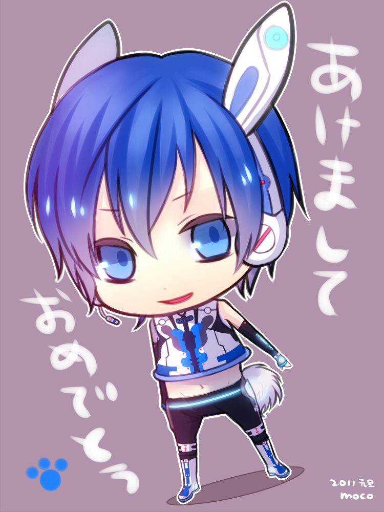 kaito (vocaloid and 2 more) drawn by moco