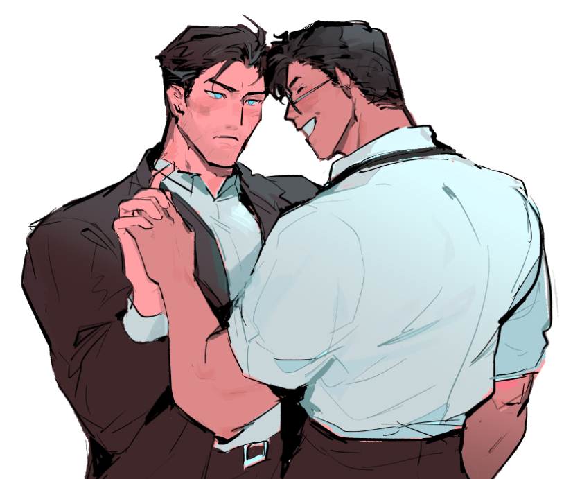clark kent and bruce wayne (dc comics and 2 more) drawn by z_(malenjoyer)