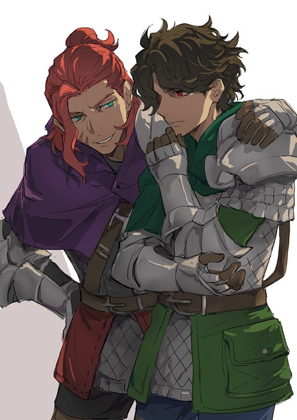 rolf and mandrin (unicorn overlord) drawn by isa_(peien516)