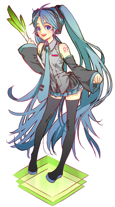 hatsune miku (vocaloid) drawn by na2