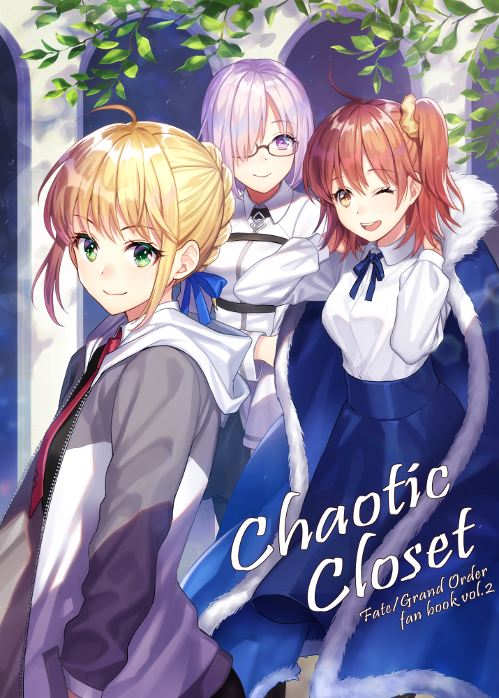 artoria pendragon, saber, mash kyrielight, and fujimaru ritsuka (fate and 1 more) drawn by yamigo