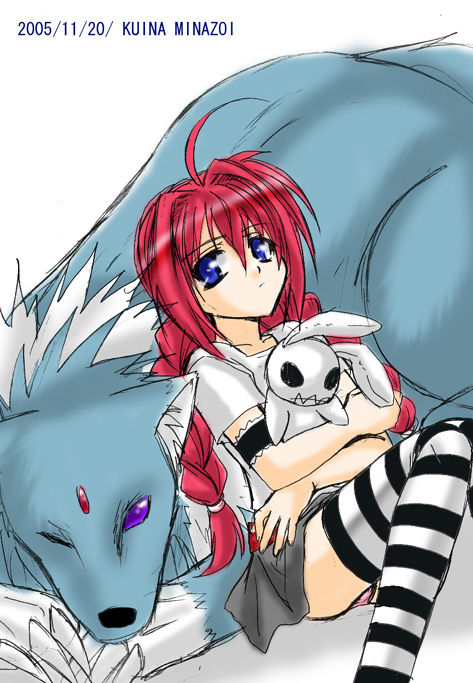 vita, zafira, and noroi usagi (lyrical nanoha and 2 more) drawn by minazoi_kuina