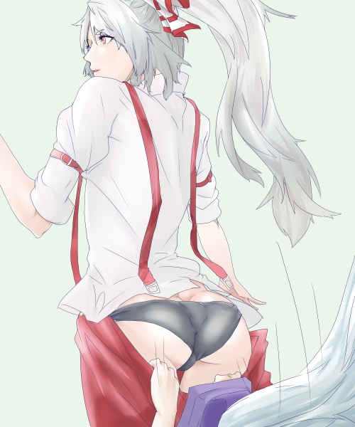 fujiwara no mokou and kamishirasawa keine (touhou) drawn by somsom