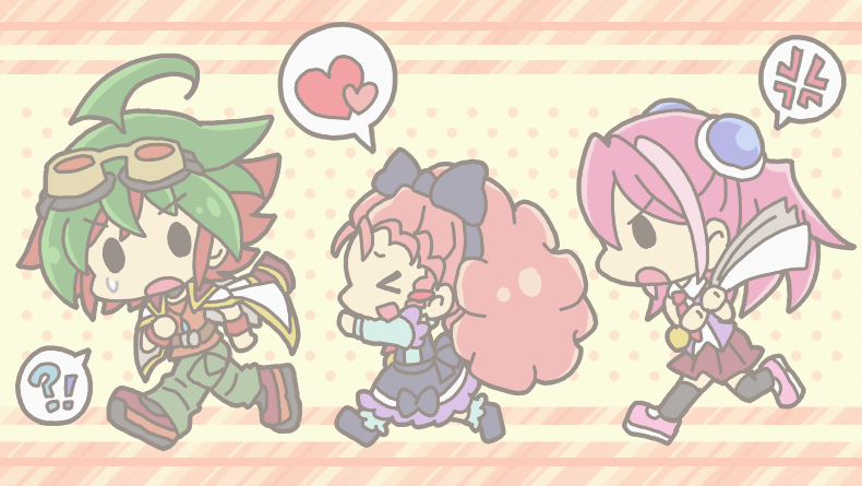 hiiragi yuzu, sakaki yuya, and hochun mieru (yu-gi-oh! and 1 more) drawn by mont_blanc_(monburan1011)