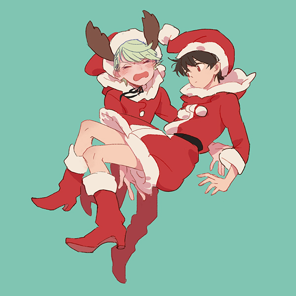 slaine troyard and kaizuka inaho (aldnoah.zero) drawn by chino_kawashiku