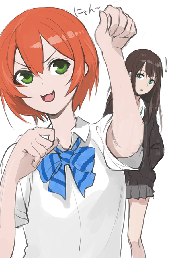 shibuya rin and hoshizora rin (idolmaster and 3 more) drawn by modare