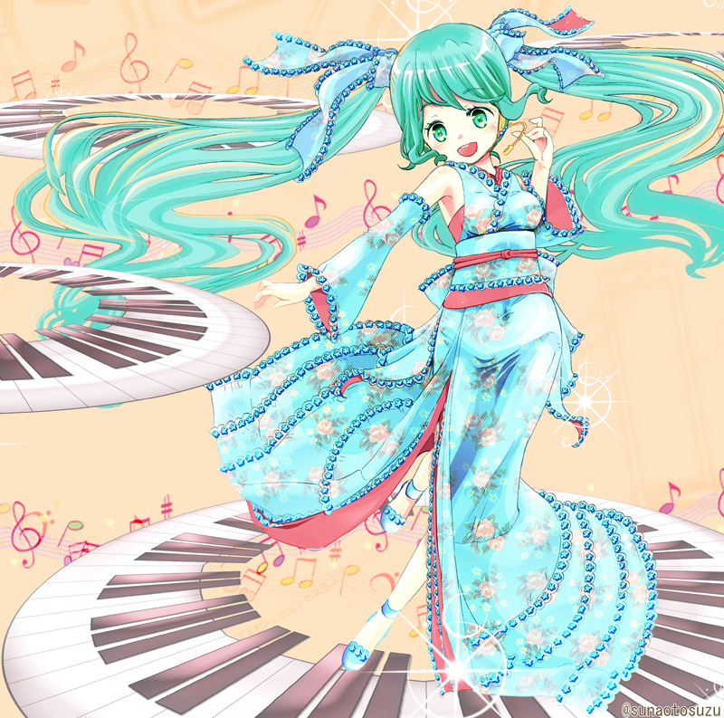 hatsune miku (vocaloid) drawn by sunaotosuzu