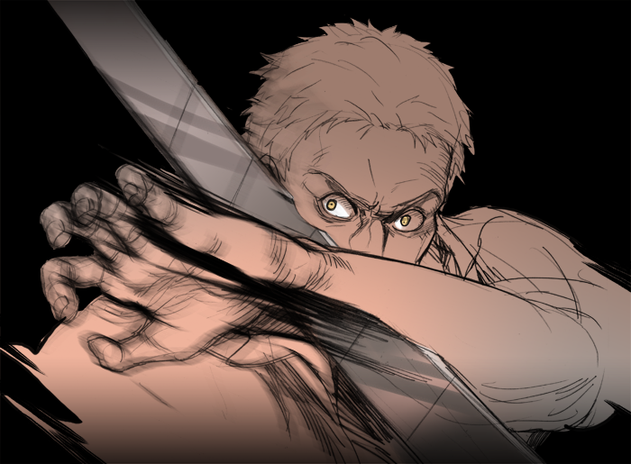 reiner braun (shingeki no kyojin) drawn by prema-ja