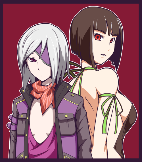 tachibana sakuya and gina dickinson (god eater and 1 more) drawn by soubee1