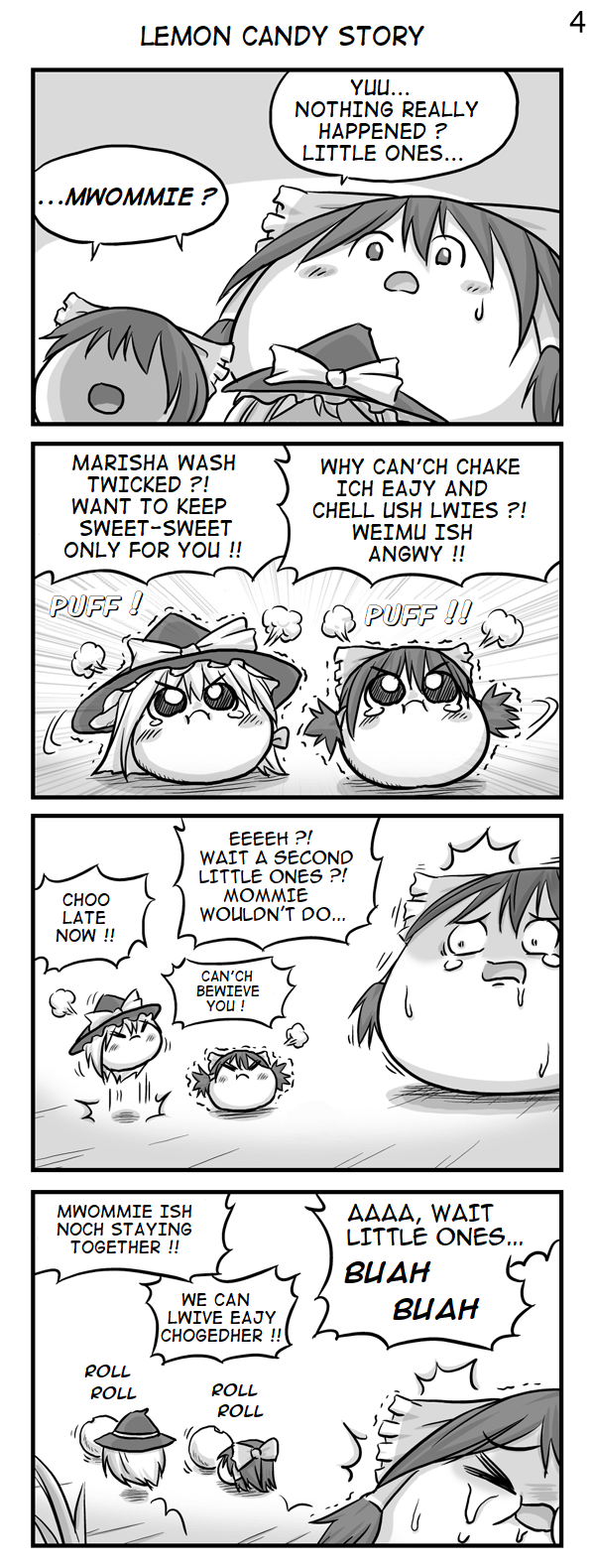 hakurei reimu and kirisame marisa (touhou) drawn by kiriraitaa