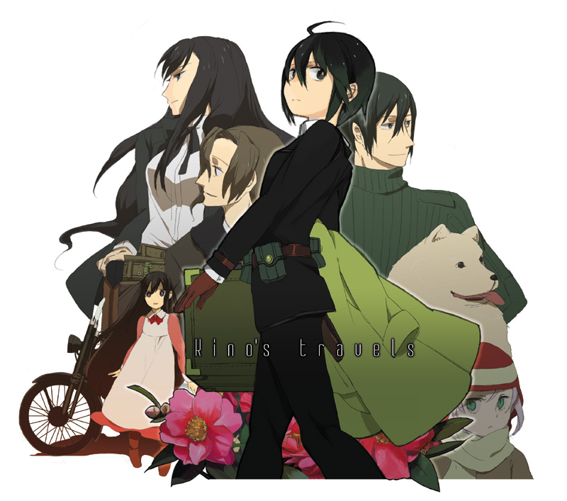 kino, hermes, shizu, tea, and riku (kino no tabi) drawn by achi_dyna