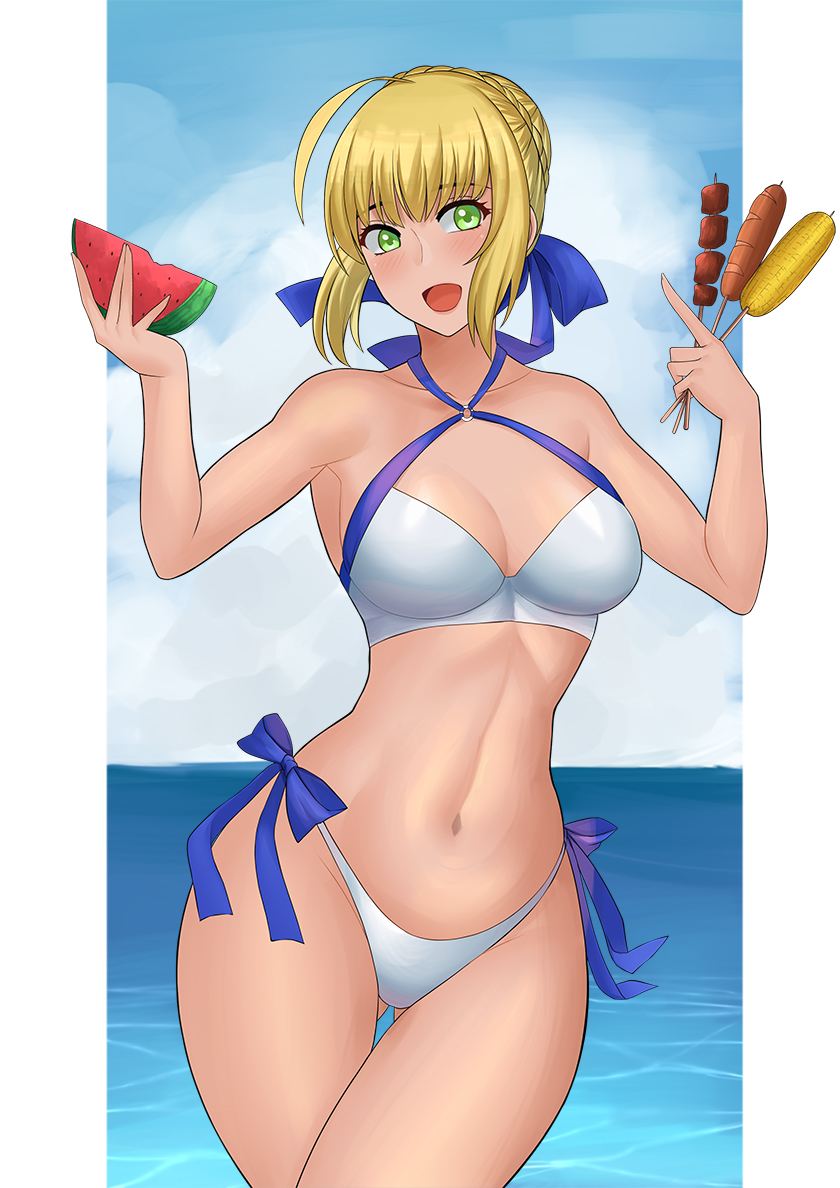 artoria pendragon (fate and 1 more) drawn by azuran0