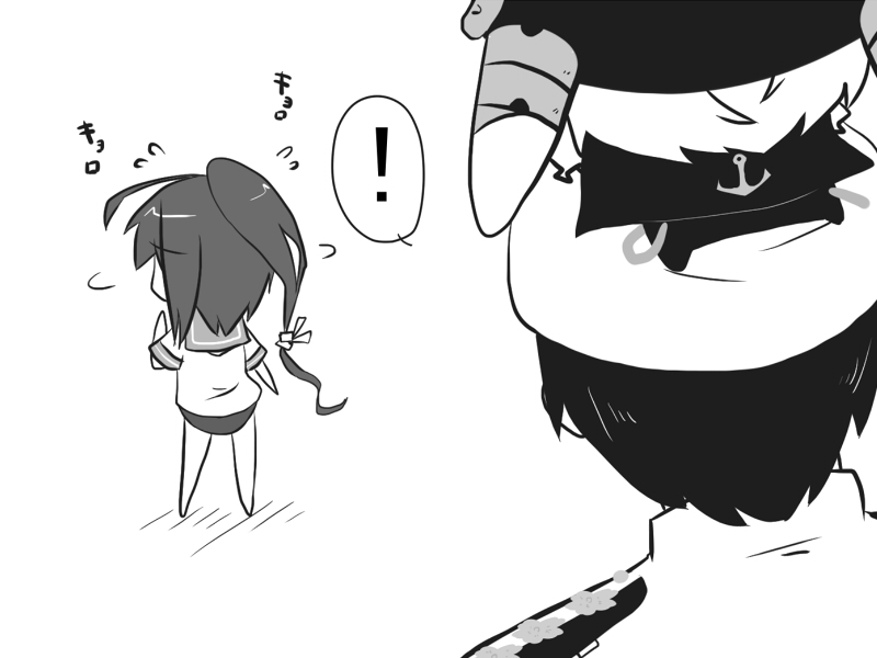 admiral, wo-class aircraft carrier, and i-168 (kantai collection) drawn by goma_(gomasamune)