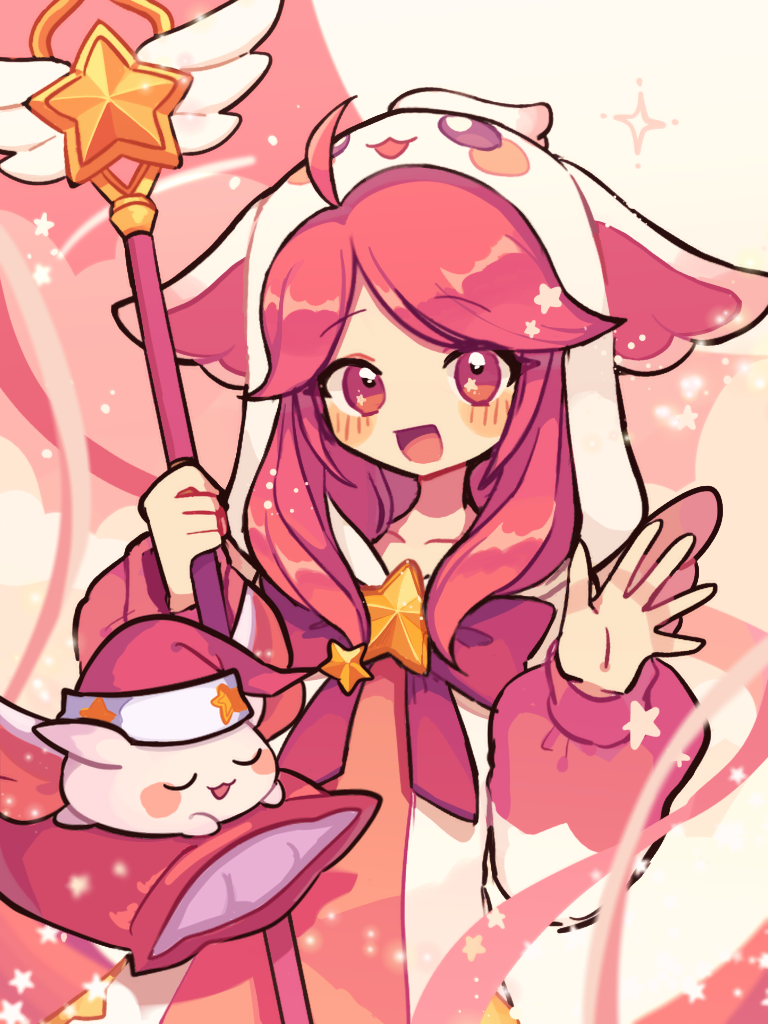 lux, star guardian lux, and pajama guardian lux (league of legends) drawn by megusurisup