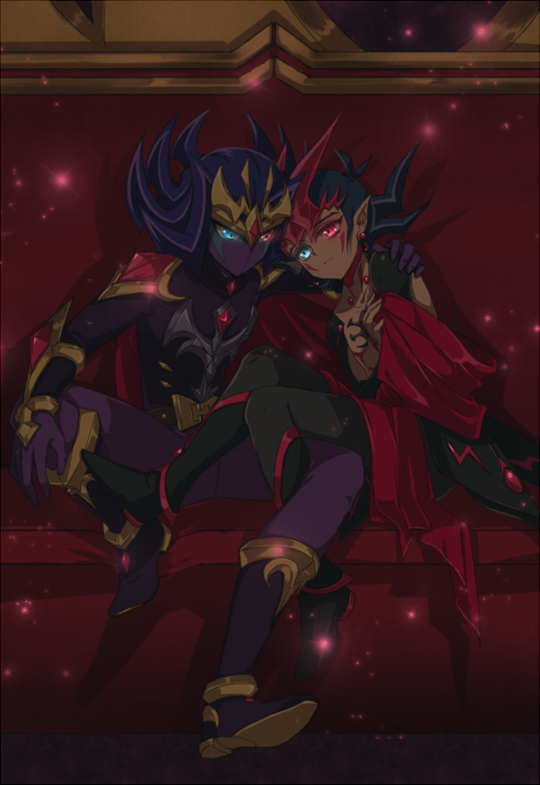 tsukumo yuma and kamishiro ryouga (yu-gi-oh! and 1 more) drawn by liusang