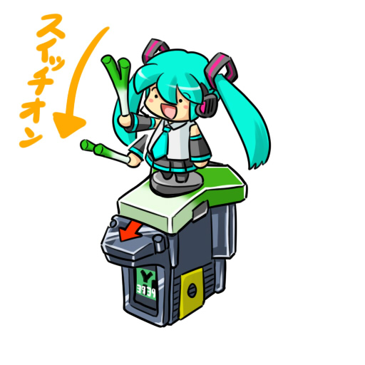 hatsune miku (vocaloid and 2 more) drawn by kanda_satoshi